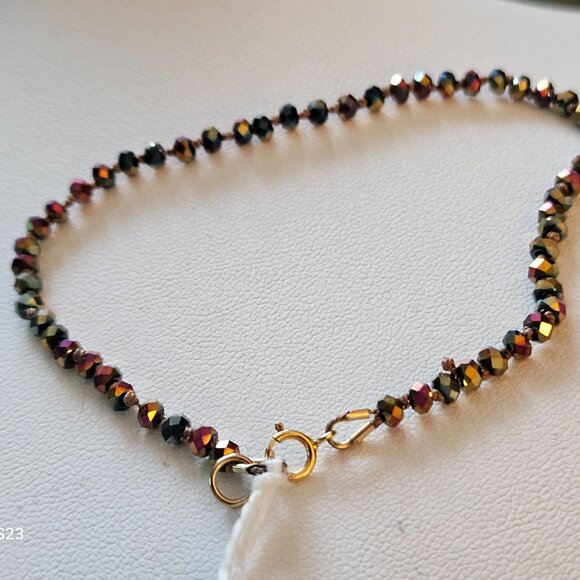 (NWT) Hematite (Green/Rainbow/Gold) Bead Bracelet Stack (3 Bracelets) - Picture 8 of 9